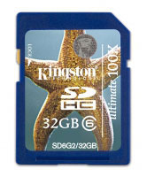 Kingston 32GB SDHC (SD6G2/32GB)